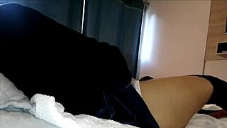 big ass brunette pegs with huge double dildo anal in bent over doggystyle