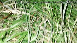 Girlfriend Pisses and Masturbates on Street After My Outdoor Pussy Play