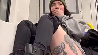 Edging Myself Publicly Thrill of Being Caught Slut