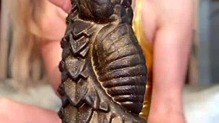 hey check out this insane french monster dragon dildo from youandmesextoys it's massive!!