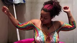 Bbw Curvy Latina Farts Huge In Mini Pool Yoga Barefoot Big Tits Ass Solo
