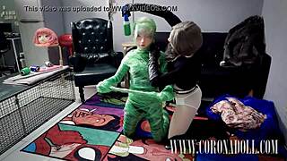 Three Layers Tape Bondage Mummifies Kigurumi Catsuit Latex Heels Gloves Masked Fetish