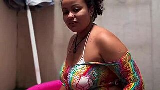 Bbw Curvy Latina Farts Huge In Mini Pool Yoga Barefoot Big Tits Ass Solo