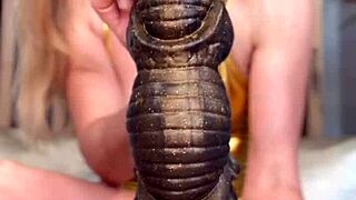 hey check out this insane french monster dragon dildo from youandmesextoys it's massive!!