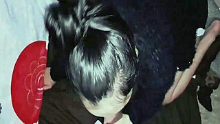sweet latina teen kneels hungry for massive black cock