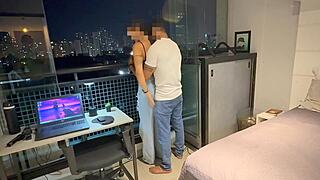 Fucked Married Sister-in-Law on Brazil Airbnb Balcony