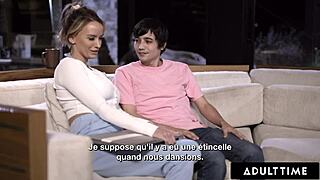 aw man milf pristine edge kept up all nite by stepson's nonstop fuckin... french subs