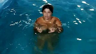 Scorching Day Sees Redhead Belan Nude Pool Flashing Everywhere
