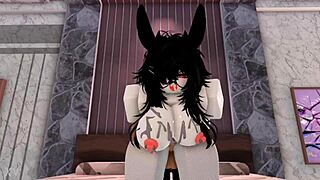 the teasing bunny girl pushed me too far, so i bent her over and bred her rough