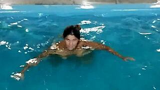 Scorching Day Sees Redhead Belan Nude Pool Flashing Everywhere