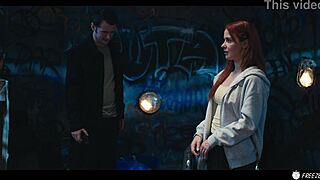 imagine redhead babe bound face fucked hard in ouija board frozen time prank