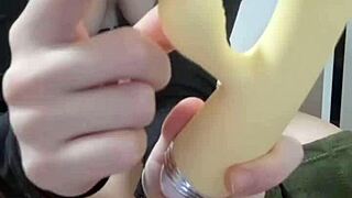 hey, you gotta see this wild session with elza koms and her total obsession over that huge cock thing, it's like she's in love with it or something