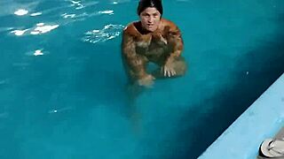 Scorching Day Sees Redhead Belan Nude Pool Flashing Everywhere