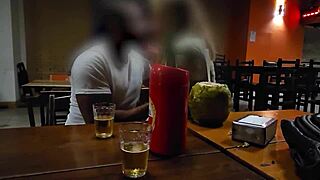 brazilian black lingerie date fucked me hard in car while cuck drove from bar