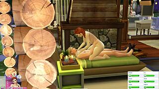 Sims 4 Couple Gets Wild Banging Game On