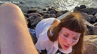 I crave sucking cock on the beach swallowing every drop of cum