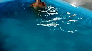 Scorching Day Sees Redhead Belan Nude Pool Flashing Everywhere