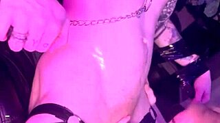 Tied-up blonde BDSM slave chokes on massive cock in throat heaven