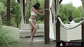 Katy Rose Drains Big Dick Dry with Toe-Curling Footjob Then Rides Interracial Monster Cock