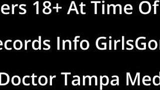 hey, check out tampa university entrance physical with lilly hall's backstage nurse fetish humiliation in latex gloves and leggings