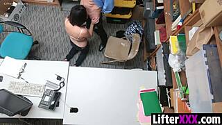 penelope reed caught stealing on camera... now ripped clothes, bent over, and fucked hard in the garage