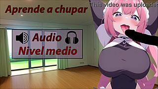 hey guys, follow this joi cei tutorial for medium-level blowjobs from your spanish shemale teacher!