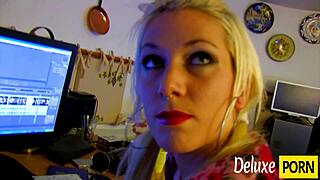 Blonde Girlfriend's Tight Ass Takes Cosplay Anal to Thrill Her Horny Lover