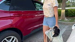 check out my wild car dressing adventures caught on cam! 🔥🚗
