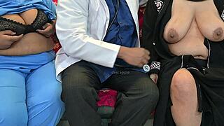 Doctor Ravishes Busty Nurse in Hospital Exam Room
