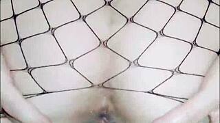 Milf wears sexy lingerie for amateur home casting interview and couple sex