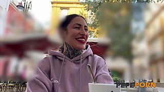 Lara Croft 40yo Alt Mom Begs for Pepeporn Primo Cock in Casting Shower Ride