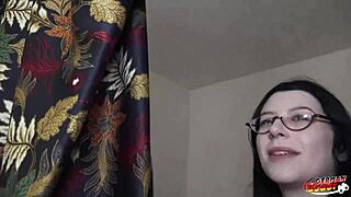 black hair pawg melli venom picked up for first casting deepthroat and rough fuck!