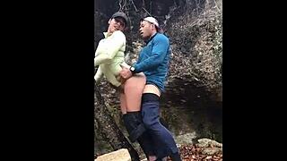 indonesian jogger craves outdoor morning pussy pounding right after sweat