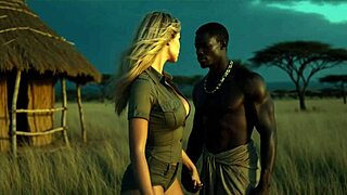 African Black Cock Dominates Savannah Slut In Raw Heat.