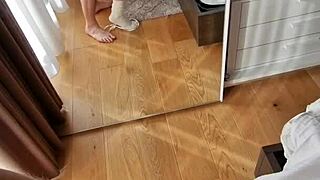 Beautiful Big Tits Girl's Ass Filled with Creampie After Intense Doggystyle Pounding