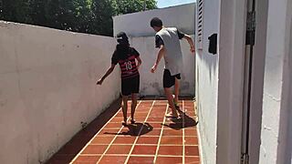 Brother Pounds Brazilian Teen Ass Behind Car After Soccer