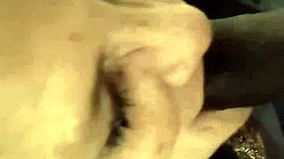 granny's gummy mouth slurps my cock wanna feel it sucking?
