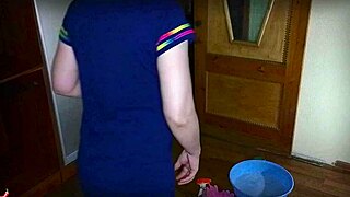 Mrs. Lazinski Plays Naive Mature Maid in Stockings