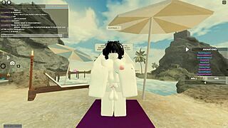 roblox babe shakes her wet ass while riding big cock deep 😏🎮💦