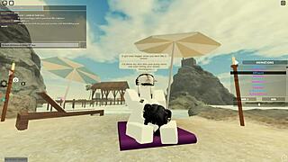 roblox babe shakes her wet ass while riding big cock deep 😏🎮💦
