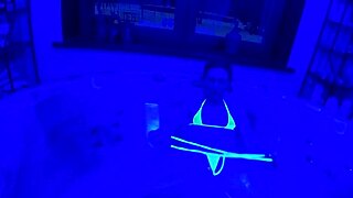 i feel ultraviolet's pleasure teasing her bikini wet and shiny