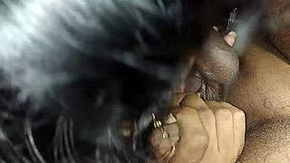 desi gf's throat filled deep then cum swallows passionately
