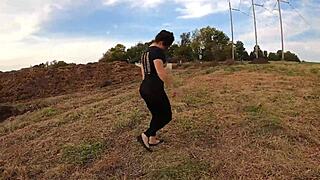Big Ass Housewife Flashes Curves On Motorcycle GoPro Pt 4