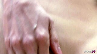 Tall slim Latina milf Kandy wet pussy slammed outdoors Halloween by masked big dick
