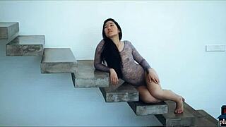 asian babe and blonde hottie finger lick scissor in amazing lesbian play