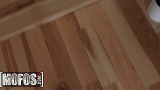 chloe temple stuck in sink teases stepdad into kitchen sofa pussy pounding!