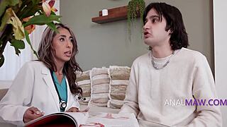 Curvy latina milf doctor teaches stepson anal in hospital