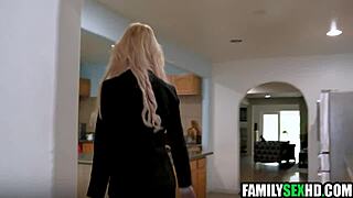 stepmom joins stepson and gf