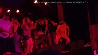 damn, tasia flashes my dick onstage with mickey avalon and dirt nasty on fremont street