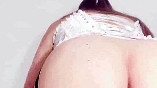 damn my stepmom's juicy latina pussy looks so slutty on video for hubby's pals